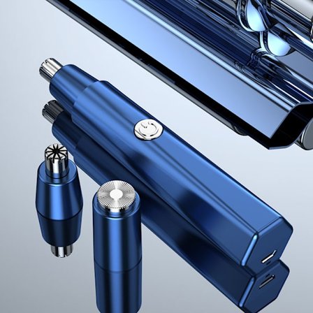 Litium Öron- och Näs Hår Trimmer Clipper för Män & Kvinnor, USB Laddningsbar Professionell Ögonbryn Trimmer, Smart Rengöringssystem Vattentät Smärtfri