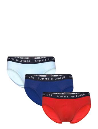 3P Brief Underbukser Y-frontunderbukser Blå Tommy Hilfiger