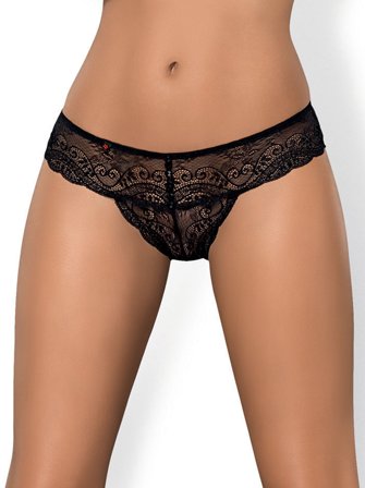 Obsessive: Miamor - Svart Stringtruse - Vuxen: Lingerie & undertøy