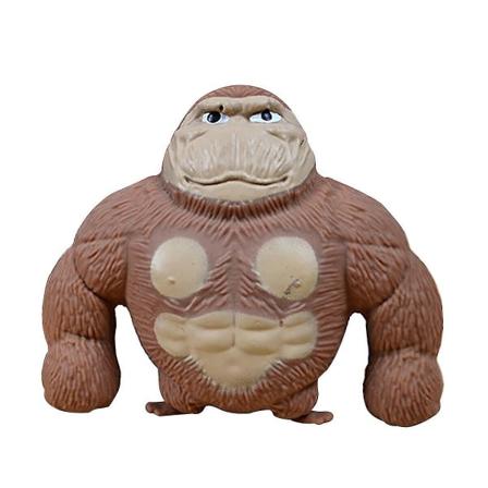 Gorilla venyvä pehmeä antistress puristus joustava apina simulaatio lelu lahja(Ruskea)