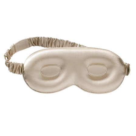 Lenoites Mulberry Silk Contour Sleep Mask Greige, Tøj & Bolig, Rejsetilbehør, Sovemasker