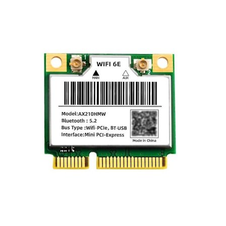 Wifi 6e Ax210hmw Mini Pcie Wifi 6 Wifi-kort Kompatibelt med Ax210 5374mbps Bluetooth5.2 802.11ax 2.4