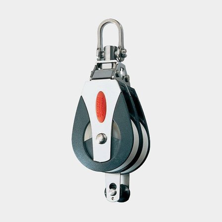 Ronstan Dubbelblock med 2-vägsschackel och hundsvott