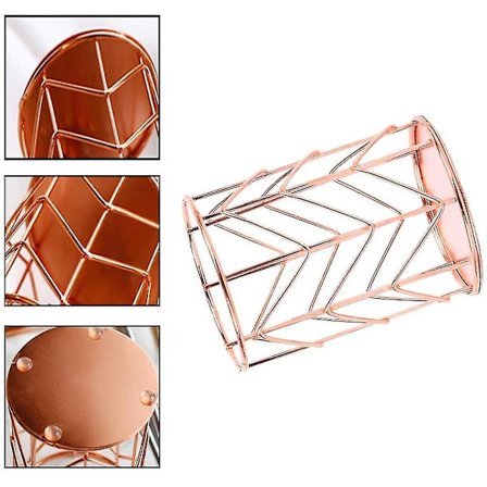 Makeup opbevaringsarrangør Makeup Desk Crystal Round Makeup Cosmetic Organizer Brush Holder Sølv