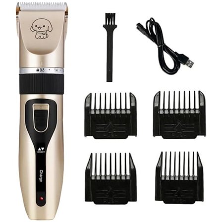 Elektrisk Hundeklipper / Hundetrimmer – Professionel Elektrisk Hunde- og Kattetrimmer, Trådløs, Til Pels- og Hårklipning
