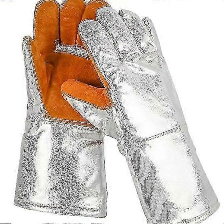 Højtemperaturbestandige handsker 1000 grader Brandsikker Anti-skoldning Varmeisolering Smeltende Aluminium