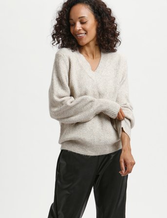 Kaffe Kamerana Pullover - Beige - XS