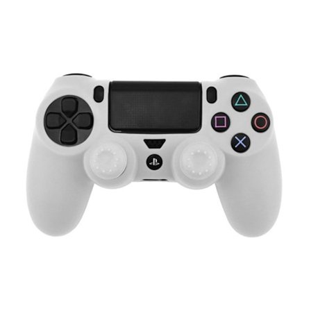 DATA FROG Silikonskydd Sony PlayStation 4 Pro / PS4 Slim / Playstation 4 Gamepad Skyddsfodral - Vit