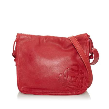 Loewe Pre-owned, Pre-owned Leather crossbody-bags Rood, Dames, Maat:ONE Size