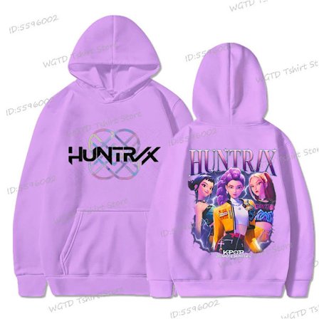 K-Pop Demon Hunters Lasten Huppari | Huppari *PURPLE*XXXL