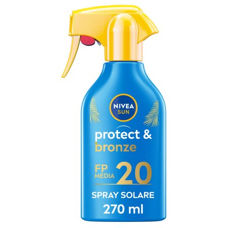 Nivea Sun Spray Solare Protect & Bronze Fp20 Crema Solare Per