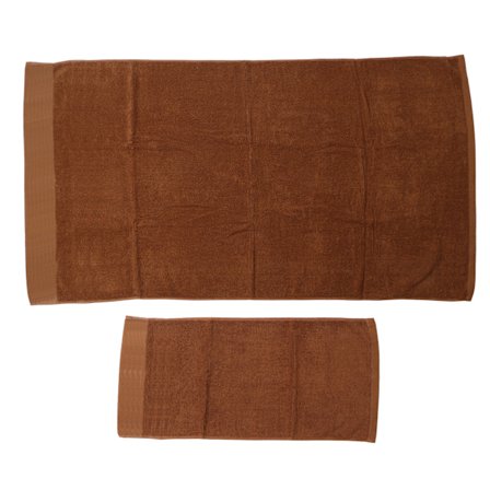 Kaffefarvet Bomulds Badehåndklæde Sæt Blødt Meget Absorberende Komfortabelt til Brusebad Køkken Fitnesscenter Familie