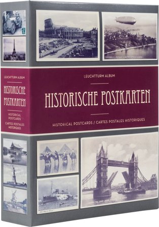 Album til 200 historiske postkort - 50 påsvejsede lommer - Leuchtturm