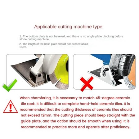 45 graders vinkelsliber holder keramiske fliser skærer affasning til stenkonstruktion værktøj hjørneskæring