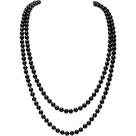 Långt pärlhalsband i konstgjorda pärlor_tfrf