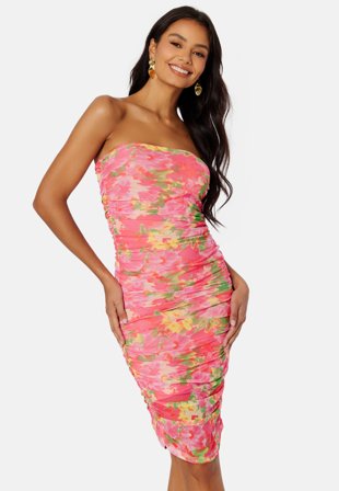 ONLY Paris S/L Dress Fuchsia PinkAOP:Pai Klær