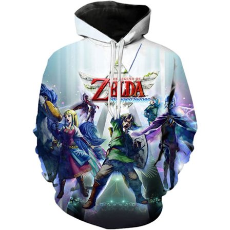 Cosplay Legend of Zelda Breath of The Wild Twilight Princess Känguru Huvtröjor - Unisex Pullovertröjor XX-Large