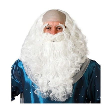 Paryk Skæg Hvid Troldmand Heks