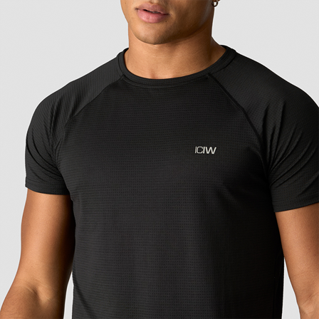 T-shirts ICANIWILL Training Mesh T-shirt Sort - Bodyman.dk