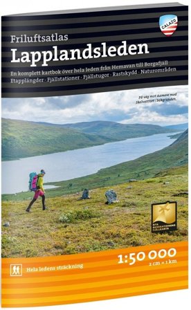 Calazo Friluftsatlas Lapplandsleden 1:50 000