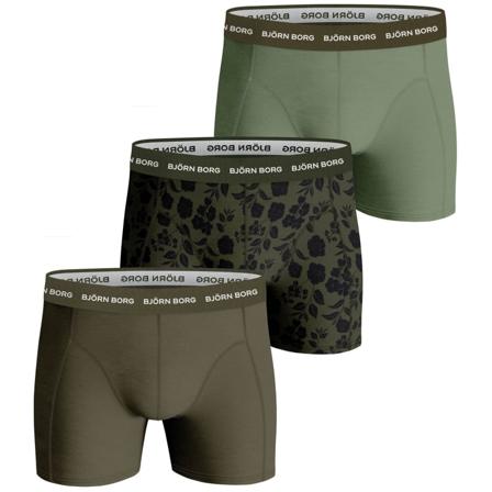 Björn Borg Men's Essential Boxer 3P Men undergarment Green S