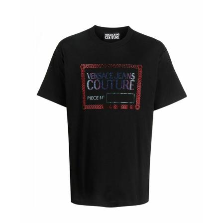 Versace Jeans Couture - T-shirts - Svart - Herr - Storlek: L, Herr, Storlek: L