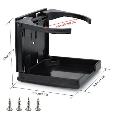 Universal Bil Lastebil Drikkeflaske Koppholder Stativ Sammenleggbar Høy Kvalitet Abs Plast For Bil Lastebil Auto Tilbehør Bil Styling - Drikkeholdere
