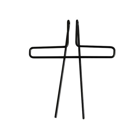 2 stk. sangbogsklemmer sideholder SORT