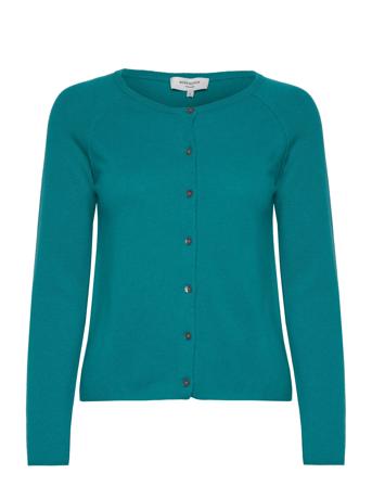Wool & Cashmere Cardigan Strikkegenser Cardigan Blå Rosemunde*Betinget Tilbud