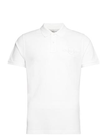 Reg Tonal Shield Ss Polo White GANT