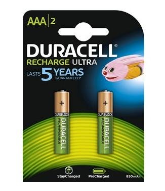 Duracell StayCharged DX2400 batteri - 2 x AAA - NiMH