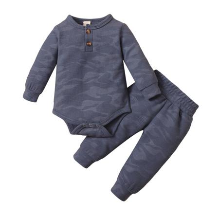 Spädbarn Baby Flickor Pojkar Casual Tvådelad Set Printed