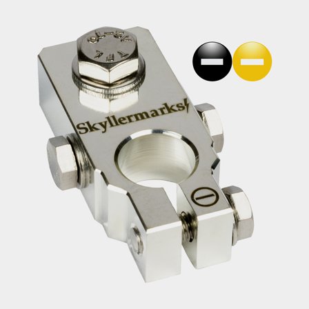 Battery terminal Skyllermarks S, minus, 4 x M6, max 35 / 50 mm², 10-pack