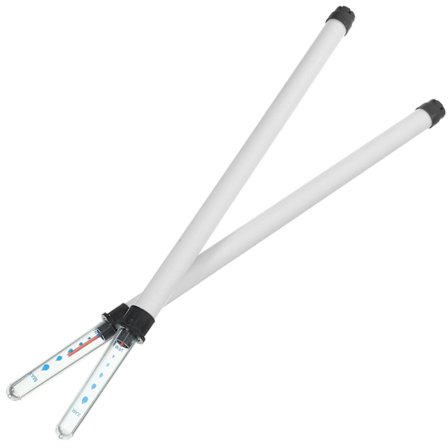 2-pakke vannstandsmåler vannstandsmåler bøye blomsterpotte vannmangelpåminnelse (36.00X2.00X2.00CM, hvit)