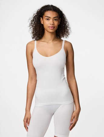 Pieces Pcplain Underwear Top Noos Bc - White - L/XL