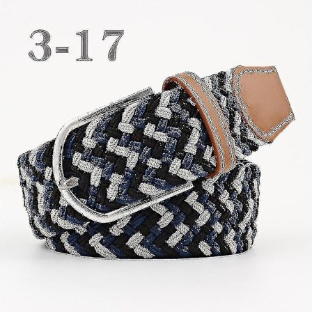 Herrar Bälte Födelsedagspresent Midjebälte Fläta Klassiskt Spänne Midjeband Justerbart Blandade 3 Färger