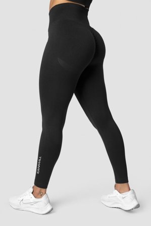 ICANIWILL - Scrunch Seamless Tights Black - Treningstights - Dame - ICIW