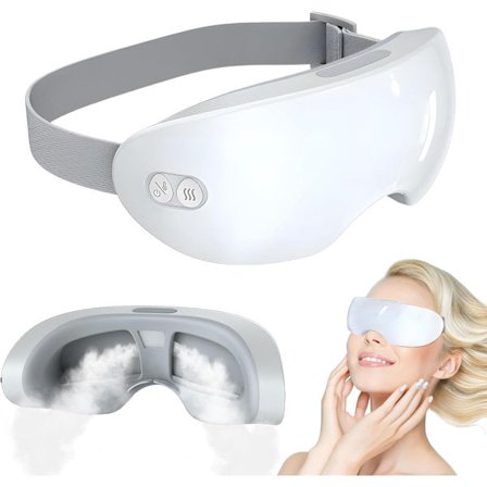 Øyedampmaske, Smart varm og kald silikonøyemaske med ro, justerbar temperatur for lindring av tretthet