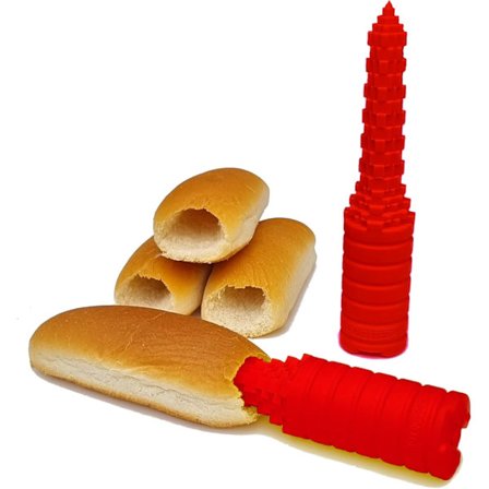Hotdogbrød-bor Perfekt til grill og BBQ, Ideel størrelse til pølser og andre slags pølser