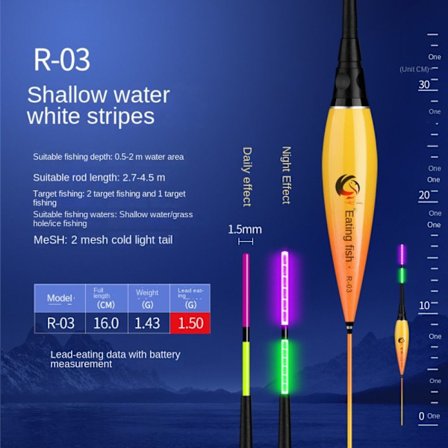 Elektronisk fiskeflåd Light Float R-03 R-03