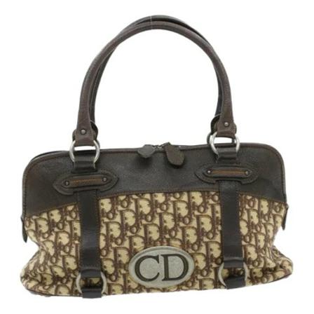 Dior Vintage, Pre-owned Handbag Bruin, Dames, Maat:ONE Size,leer