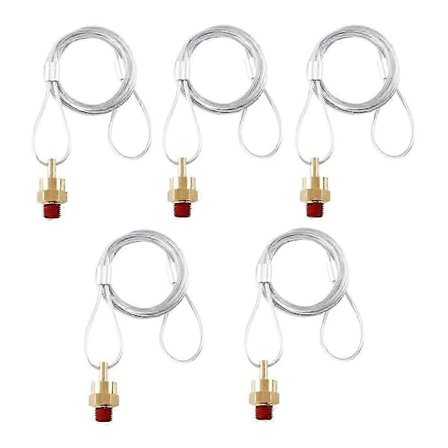 5 st Lufttank Dräneringsventil Plug Kontakt med 60 tums Kabel, Luftkompressor Dräneringsventil Kabel lämplig för Lastbilar A