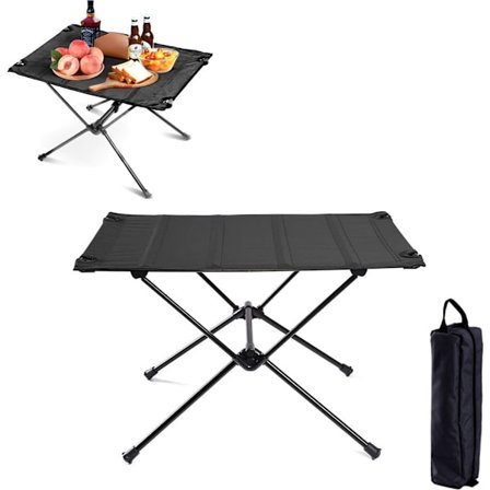 Kokoontaitettava retkeilypöytä - Kokoontaitettava pöytä - Kokoontaitettava retkeilypöytä - Säilytyspussilla - 60 x 40 x 40 cm - Kokoontaitettava pöytä