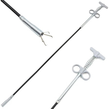 Flexibla klo-tänger rörrengöringsverktyg gripande verktyg (fjädertrycksystem) 4 klor - 90 cm 1 st