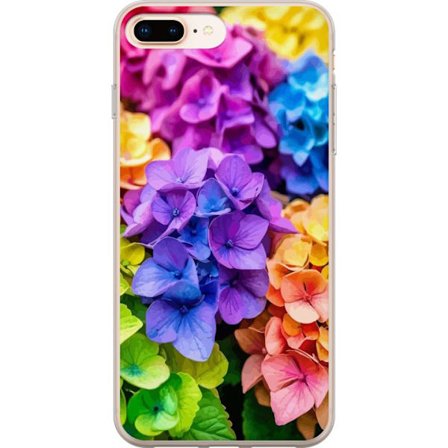 Kompatibelt Mobildeksel til Apple Apple iPhone 7 Plus Hydrangea blomster hortensia blomster fargerike regnbue blomstermønster rosa blå lilla gul ora