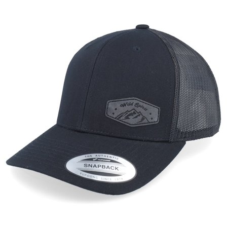 Wild Spirit - Black - trucker - Cap - Small Mountain Black Patch Black Trucker - Hatstore