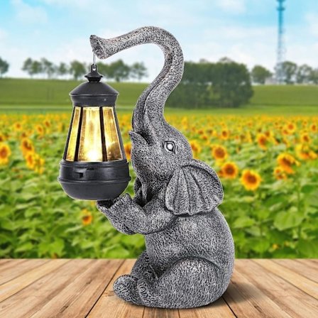 Solcellelamper Udendørs Have Statuer Have Skulptur Dekor