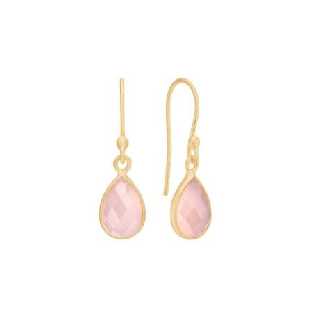 Frk. Lisberg, Sophie earrings pink chalcedon Roze, Dames, Maat:ONE Size