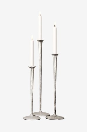 Zelected by Houze - Lysestaker Gallery sett/3 - Sølv - Lysestaker & lykter - Fra Homeroom