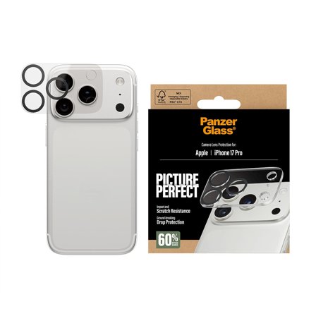 Panzer PicturePerfect Camera Lens Protector iPhone 17 Pro PanzerGlass - High quality tempered glass screen protector